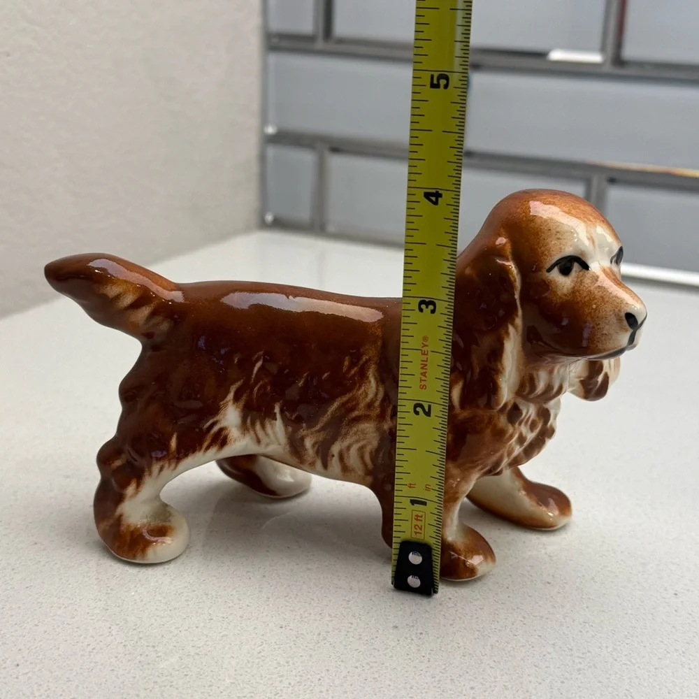Vintage Dog Figurine Cocker Spaniel Mid-Century Ceramic